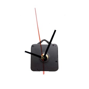 Meccanismo orologio con lancette nere e rosse per forniture artistiche