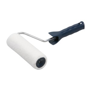 Rullo a pelo corto LUX, 18 cm, per pitture e intonaci. Rullo per pittura con pelo corto e manico blu.