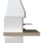 Barbecue in muratura Adige legna e carbonella piano lavoro 103x80 cm_2