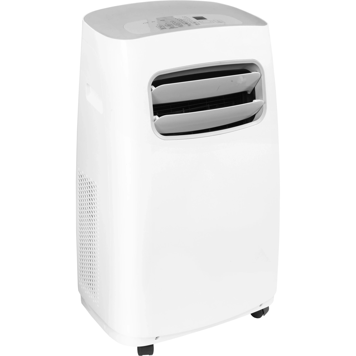 Condizionatore portatile bianco per interni. Climatizzatori per un fresco piacevole.
