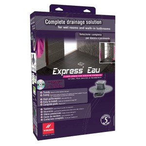 Confezione per scarico doccia t.b.t., soluzione completa per docce a pavimento.