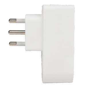 Adattatore multiplo t.b.t. bianco per prese.