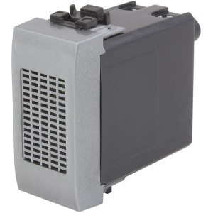 t.b.t. per placche e comandi, grigio con griglia di ventilazione.