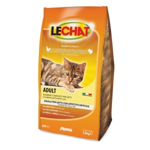 LeChat Adult cibo secco per gatti con pollo e tacchino, sacco da 1,5kg.
