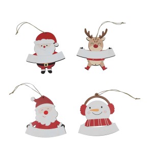 Pendaglio in legno assortito 11x13x0,4 cm 36 pz