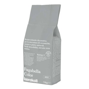 Sacco di Fugabella Color stucco per piastrelle, grigio, 3 kg.