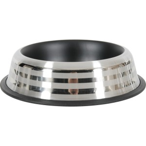 t.b.t. Ciotola per gatti in acciaio inox con bordo antiscivolo.