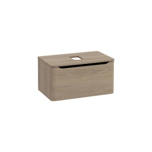 Mobile bagno base lavabo sospeso 1 cassetto Integra Round 100 cm golden oak