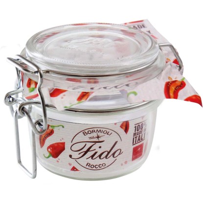 Barattolo in vetro metallico Fido tondo Bormioli Rocco 125 ml