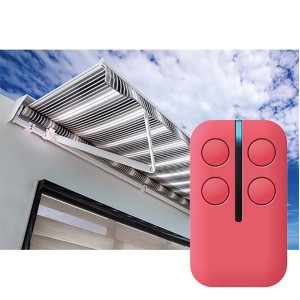 Telecomando radio per motori per porte da garage, controllo rosso per l'automazione.