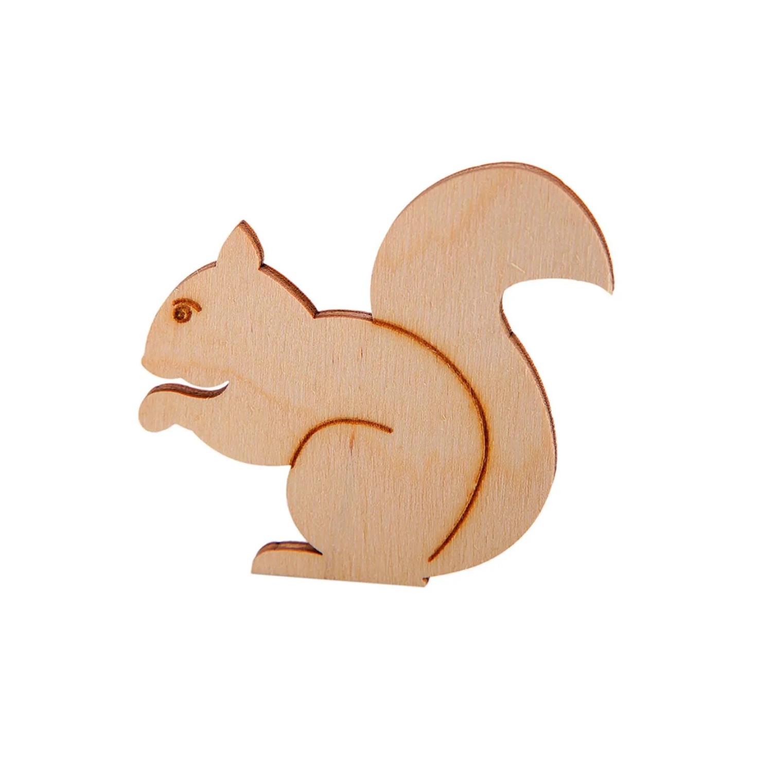 100 Bottoni In Legno A Forma Di Scoiattolo, 22x21 Mm, 2 Fori, Colori Misti, Per Cucito Creativo E Decorazioni