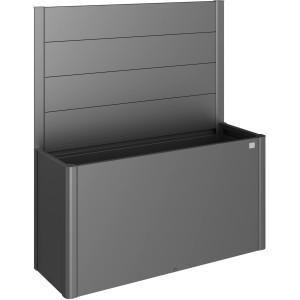 Biohort Belvedere aiuola rialzata con paravento, verde scuro metallizzato, misura 150. Accessorio per aiuole rialzate.