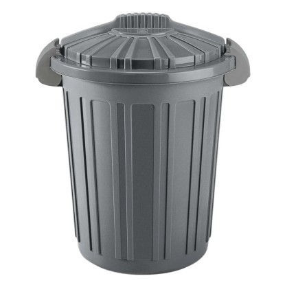 Bidone spazzatura con maniglie Tontarelli Aurora 8 l grigio