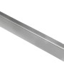 Profilo angolare in alluminio, argento anodizzato, finitura opaca, 10 mm x 2,5 m.