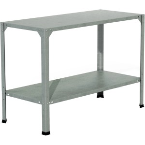 Scaffale Palram in metallo per serre, con due ripiani.