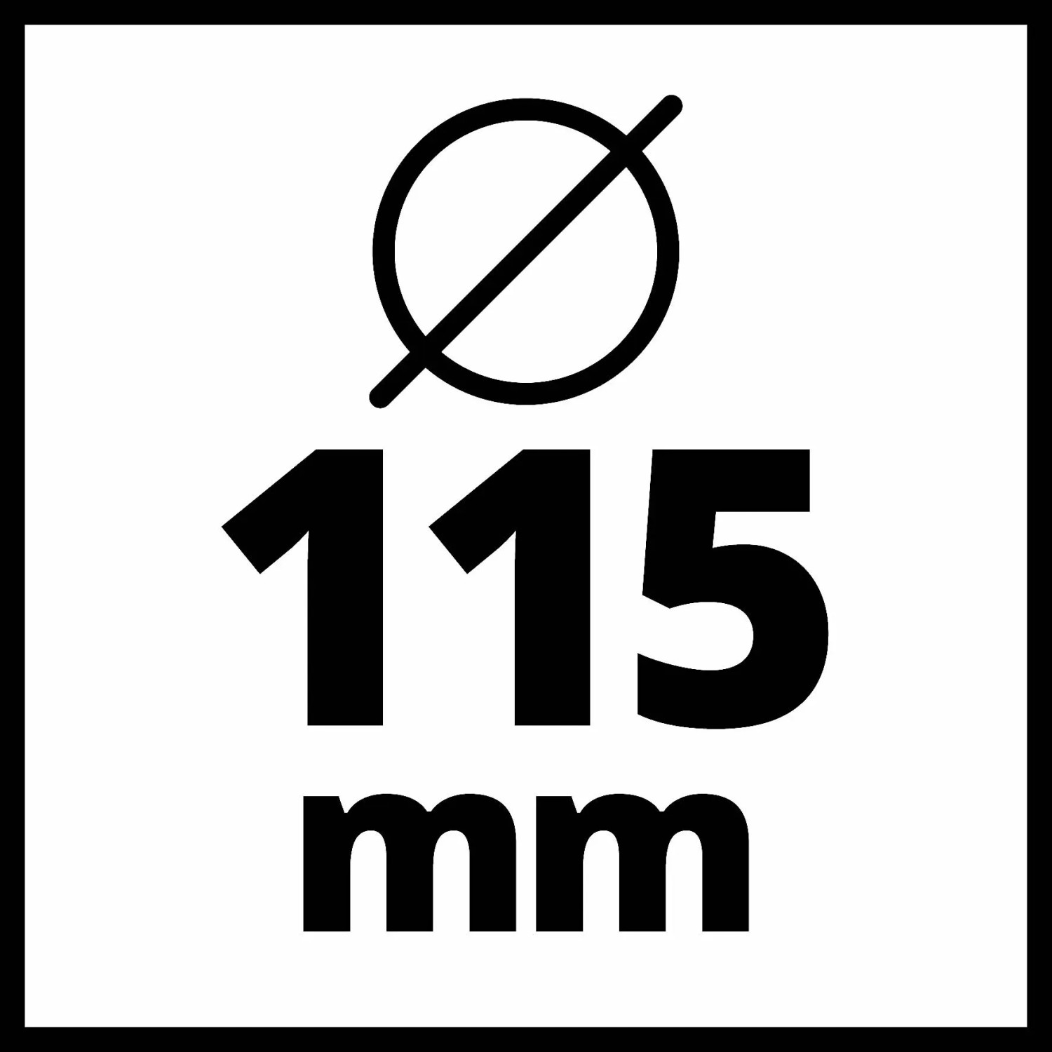 Simbolo diametro 115 mm per t.b.t.