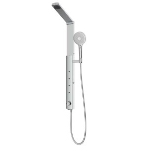 Colonna doccia Neptune 3 getti con braccio doccia pieghevole cromo