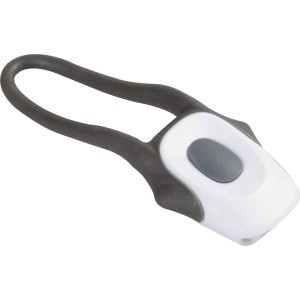 t.b.t. grigio e bianco con elastico flessibile per il fissaggio.