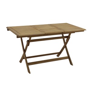 Tavolo da giardino pieghevole in legno per balcone o patio.