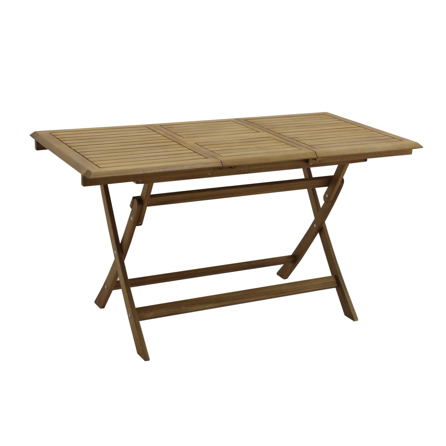 Tavolo da giardino pieghevole in legno per balcone o patio.