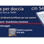 Tappetino doccia 54x68 cm per piatti doccia 70x90 cm, antiscivolo e idrorepellente.