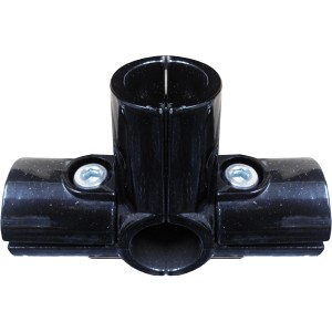 Raccordo a T nero per sistema cucina, dettaglio.