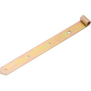Bandella zincata gialla, 400 mm, per fissaggio di porte e cancelli.