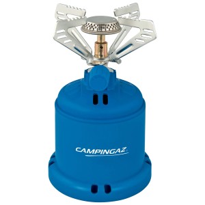 Fornello a gas Campingaz Camping 206 S con campana in plastica 1,25 kW