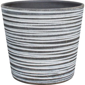 Coprivaso in ceramica antracite Ø 14,5 cm x 13 cm