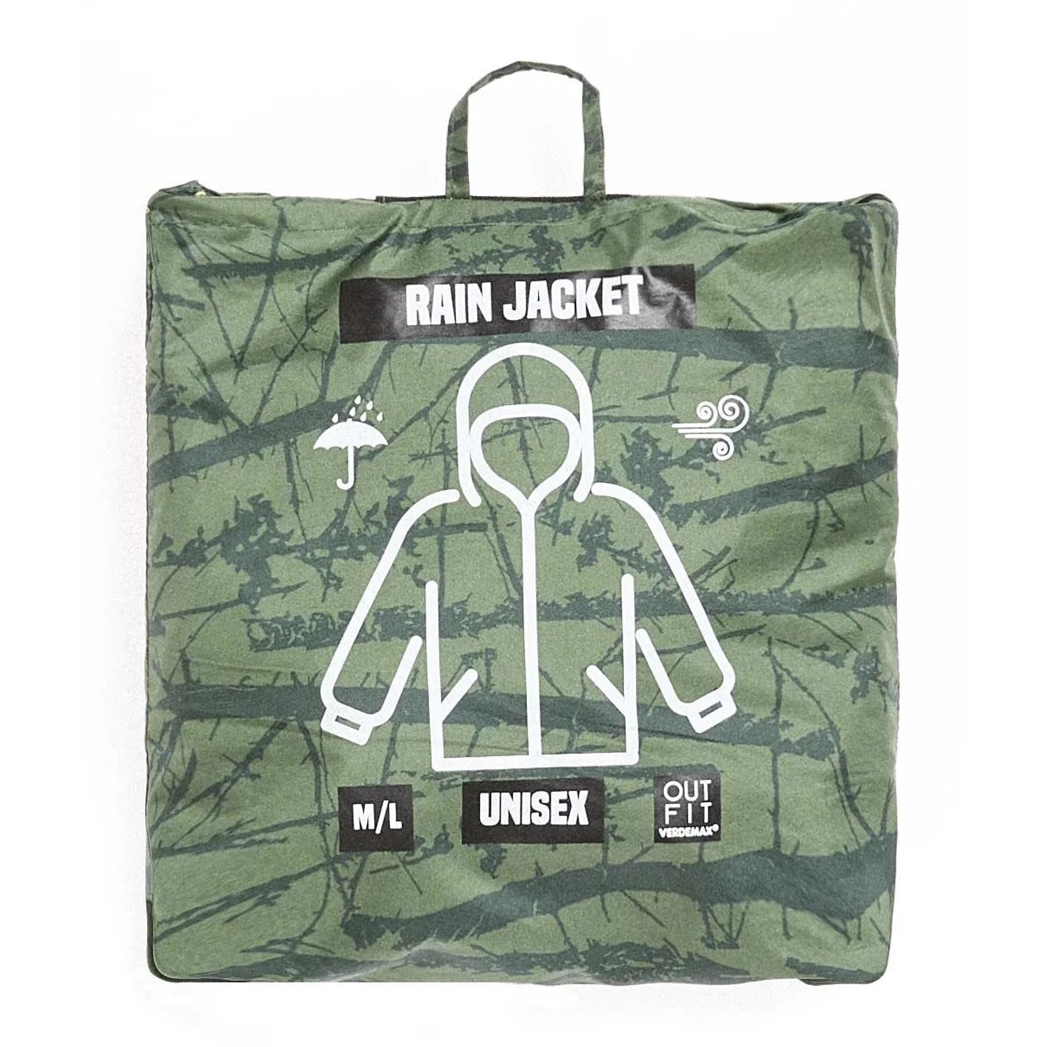 Giacca antipioggia unisex Verdemax verde M_3
