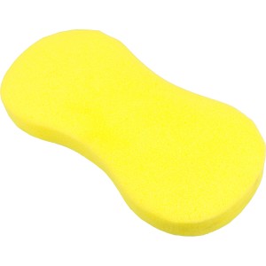 Spugna gialla per la cura dell'auto.