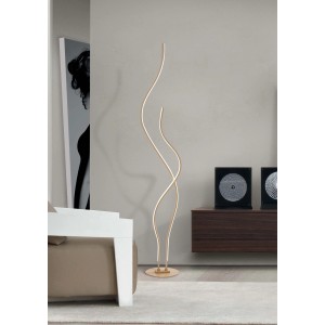 Lampada da terra LED Wendy 42W 4000K Ø24xH143 cm beige