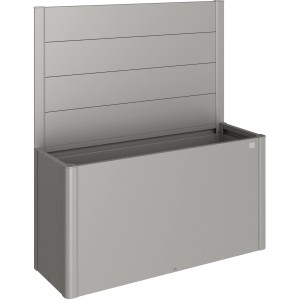 Biohort Belvedere paravento per fioriera, grigio quarzo metallizzato, accessorio per aiuole rialzate.
