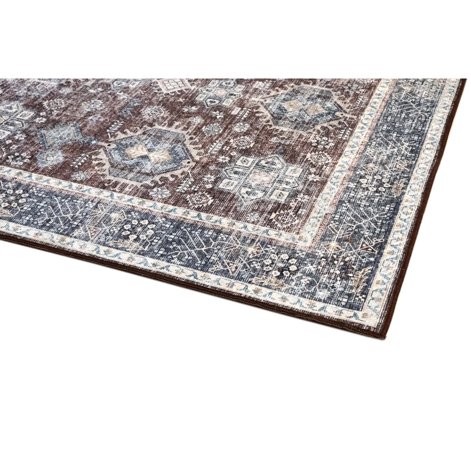 Tappeto Kashi washable g 160x230 cm rosso-blu_2