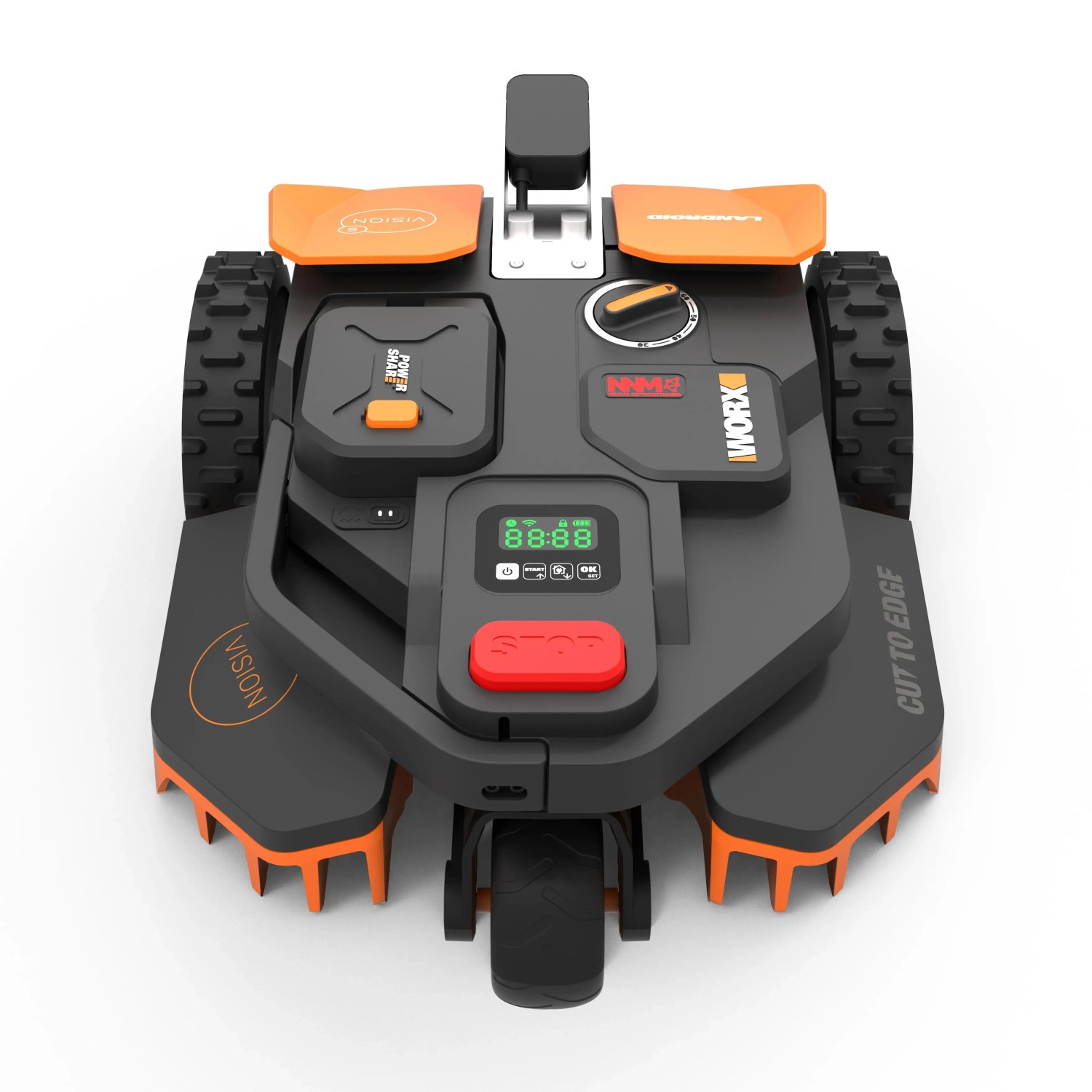 Worx Landroid Vision S250 WR202E robot rasaerba: Robot intelligente con controllo app e rilevamento ostacoli.