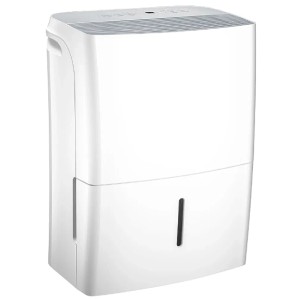 Deumidificatore bianco per un clima interno confortevole.
