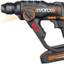 Worx Tassellatore a batteria WX390.1 Solo, trapano a percussione a batteria nero e arancione.