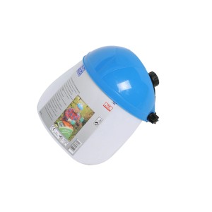 Supporto per testa LUX con visiera, protezione per gli occhi per lavori in giardino e in officina.