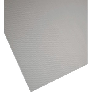 Lastra in plastica grigia t.b.t., adatta come Coperture plastiche e lastre alveolari.