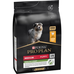 Confezione di cibo secco per cuccioli Pro Plan Medium con pollo.