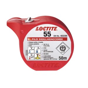 Loctite 55 filo sigillante per idraulica e riscaldamento, bobina rossa.