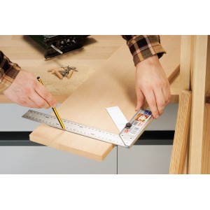 Squadra LUX con linguetta 300 mm Comfort per marcare il legno.