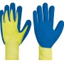 Guanti antitaglio LUX taglia 8, guanti da lavoro con rivestimento in nitrile, giallo/blu.