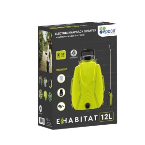 Pompa a pressione elettrica a zaino nella scatola, 12 litri per giardino e cura delle piante.