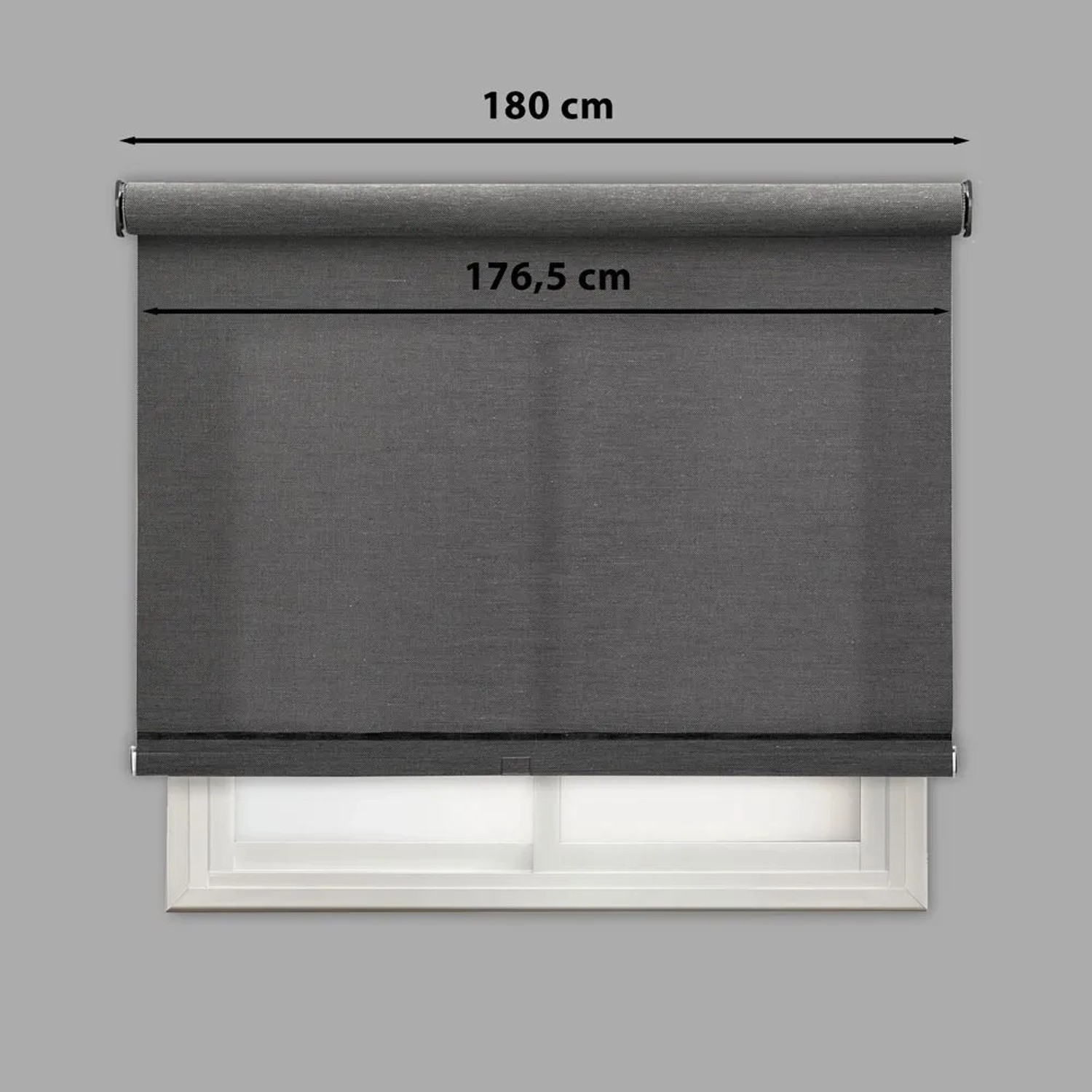 Tenda a rullo Lino filtrante 180x250 cm antracite_3