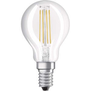 Lampadina LED E14 Bellalux a forma di goccia, 4W, 470lm. Luce a risparmio energetico per interni.