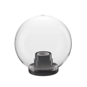 Globo in vetro trasparente per lampada da esterno, Applique da esterno.