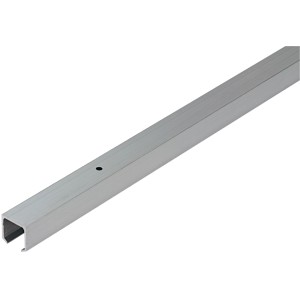 Profilo di scorrimento Hettich TopLine 8, alluminio anodizzato argento, per ante scorrevoli fino a 40 kg.