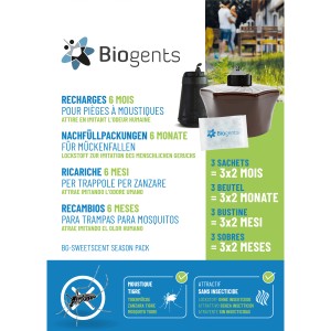 Ricarica Biogents BG-Sweetscent per trappole zanzare, durata 6 mesi.