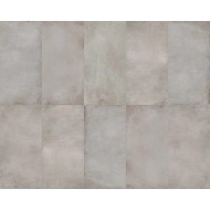 Piastrelle per pavimenti grigie con superficie leggermente marmorizzata.